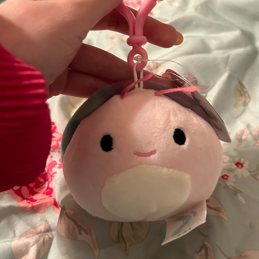 Silvina Squishmallow clip snail
